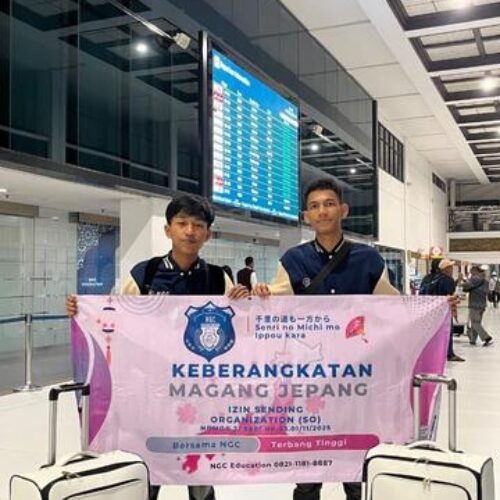 Keberangkatan siswa ke Jepang. Keberangkatan siswa ke Jepang.